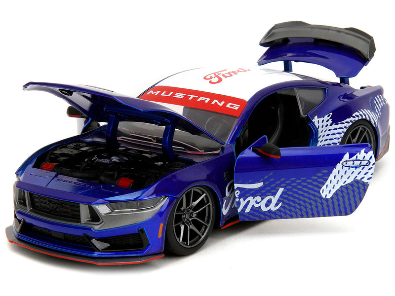 2024 Ford Mustang Dark Horse Candy Blue with White Top and 